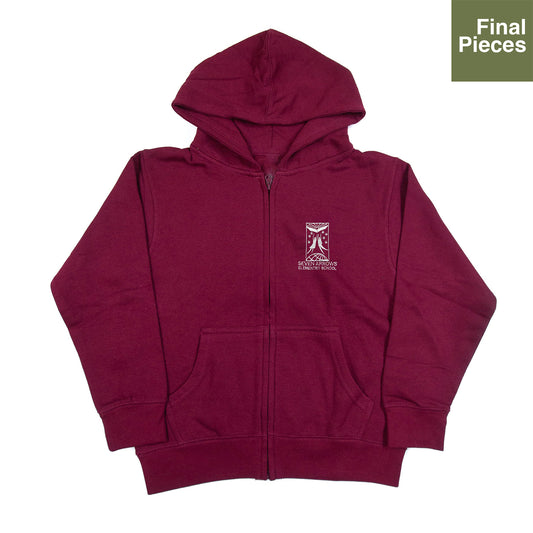 Youth Zip Up Hoodie Eggplant