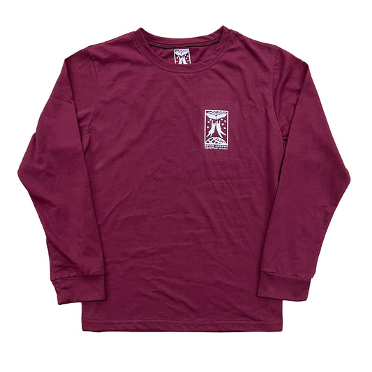 Youth Eggplant Long Sleeve Tee