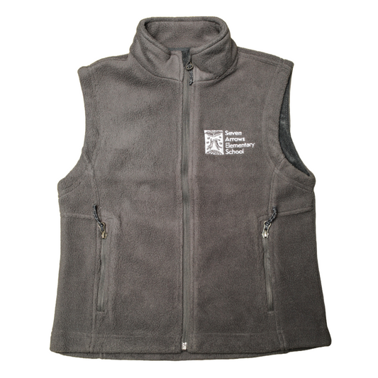 Youth Charcoal Vest Embroidered